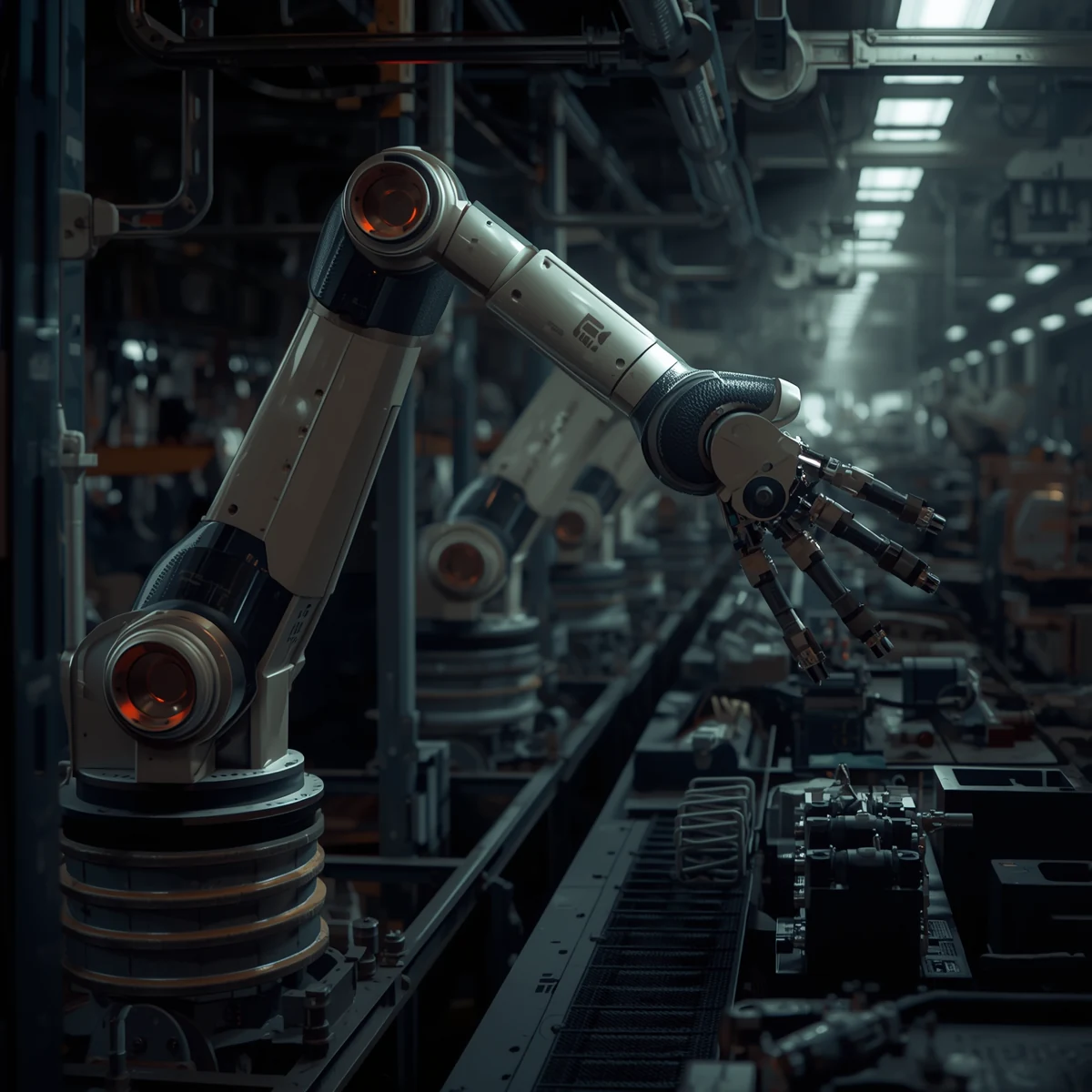 Industrial robot development background